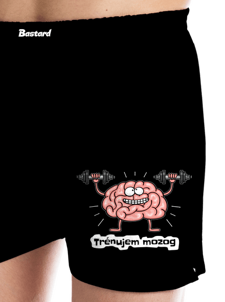 Trénujem mozog  pánske trenky Black