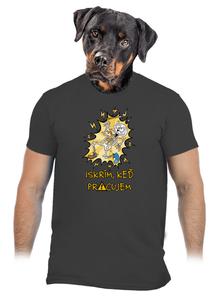 Iskrím pánske tričko Dark Grey