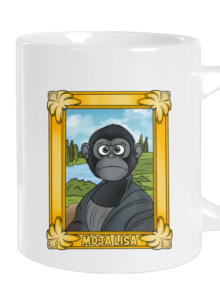 Moja Lisa veľký hrnček White
