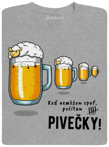 Pivečka pánske tričko Sport Grey