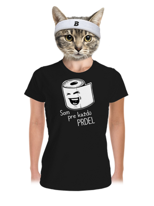 Prdel dámske športové tričko Black