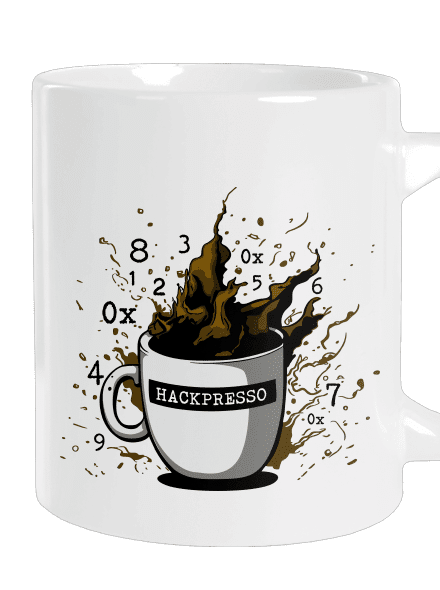 Hackpresso  veľký hrnček White