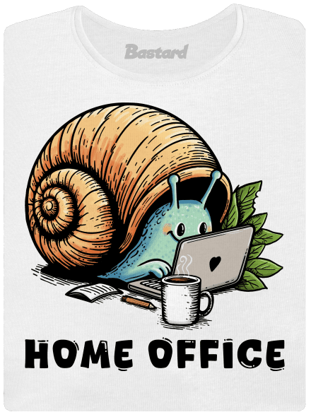 Slimákov home office dámske tričko White