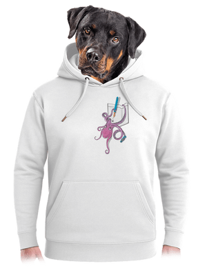 Jednoducho miluje atrament unisex mikina premium Snowwhite