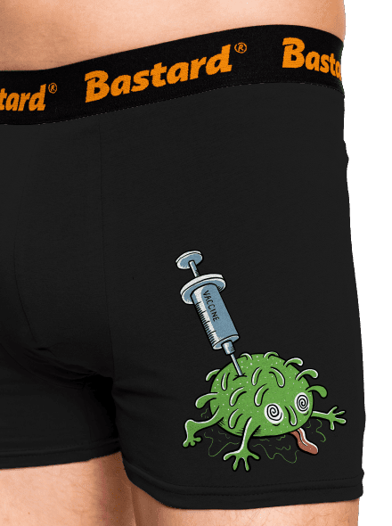 Zapichnutý covid boxerky Black