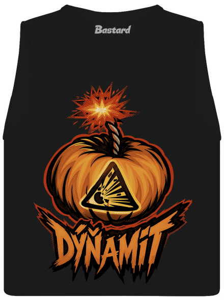 Dýňamit dámske tielko voľné Black