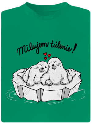 Milujem túlenie detské športové tričko Kelly Green Mal