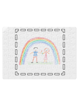 Detské kresby - Nahraj vlastnú puzzle White