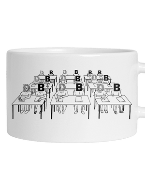 Cimrman: Debil, blbeček hrnček makronka White