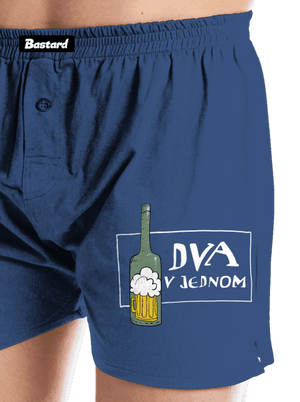 Dva v jednom pánske trenky Blue