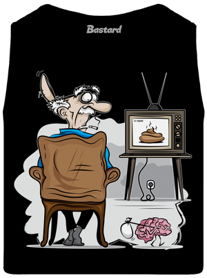 TV News pánske tielko Black