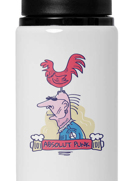 Absolut Punk flaša na vodu White