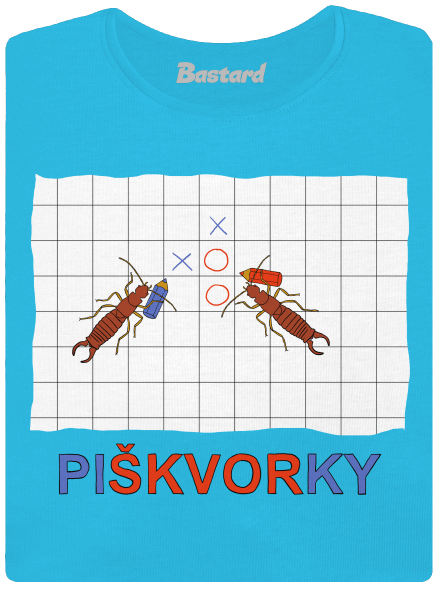 Škvorí piškvorky dámske tričko Blue Atol