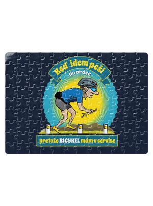 Závislosť na bicykli puzzle White