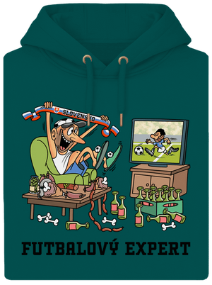 Futbalový expert unisex mikina premium Emerald Green
