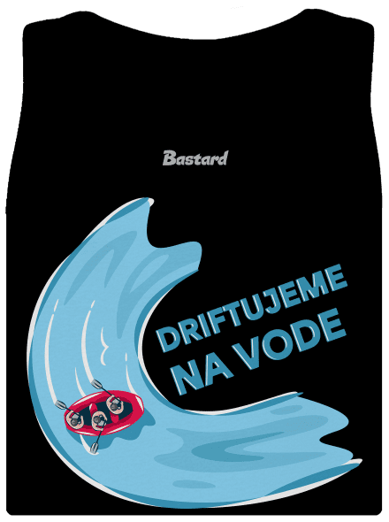 Driftujeme na vode dámske tielko klasické Black
