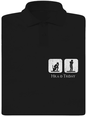 Hra o trůny pánska polokošeľa Black