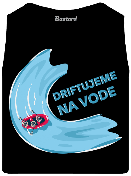 Driftujeme na vode pánske tielko Black