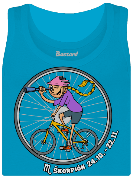 Cyklistický horoskop: Škorpión dámske tielko klasické Blue Atol