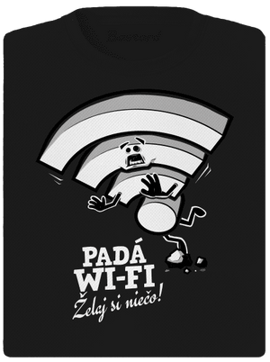 Padá wi-fi dámske športové tričko Black