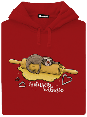 Milujem váľanie dámska mikina klokanka Red Mal