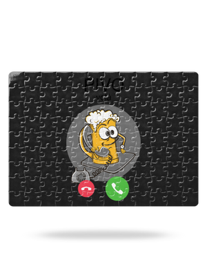 Pívo volá puzzle White