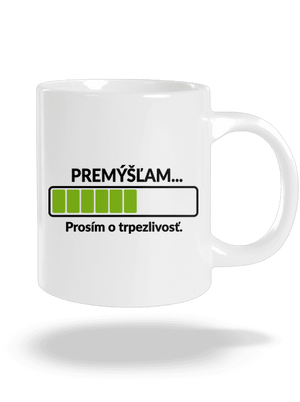 Premýšľam veľký hrnček White