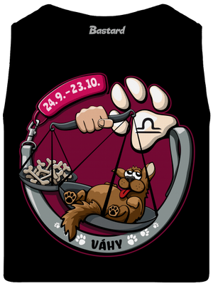 Psí horoskop: Váhy pánske tielko Black