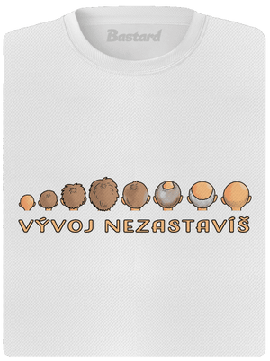 Vývoj nezastavíš dámske športové tričko White