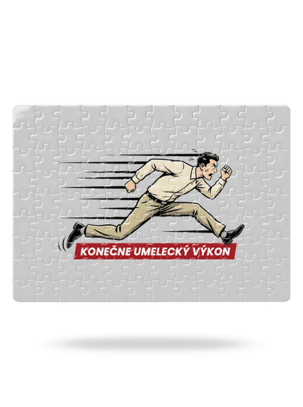 Umelecký výkon puzzle White