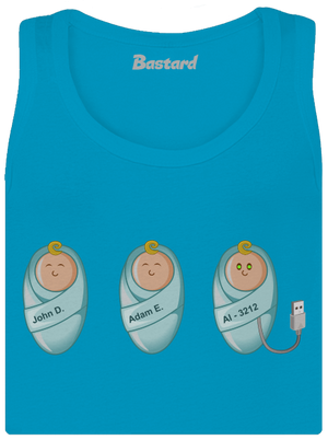 AI baby dámske tielko klasické Blue Atol