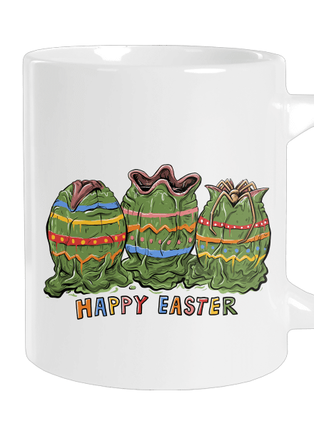 Happy Easter veľký hrnček White
