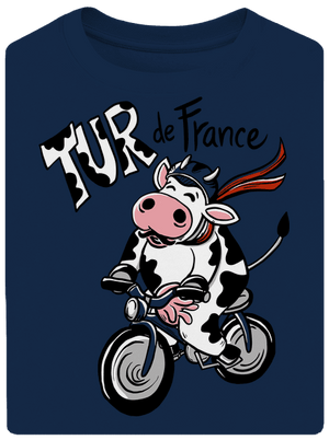 Tur de France unisex tričko oversized Midnight Blue