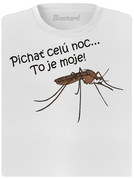 Komár s výdržou dámske športové tričko White