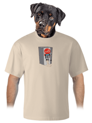 Jackpot unisex tričko oversized Almond