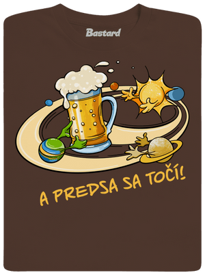 A predsa sa točí! pánske tričko Brown