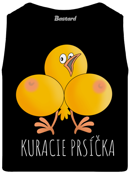 Kuracie prsíčka pánske tielko Black