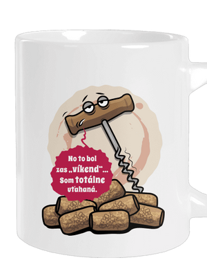 Uťahaná vývrtka veľký hrnček White