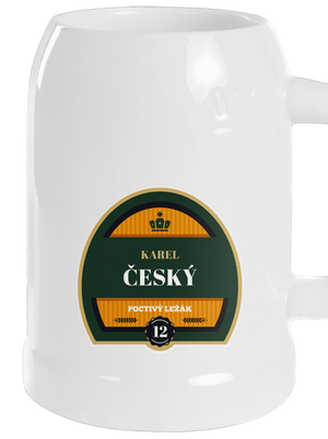 Pivná etiketa polliter White