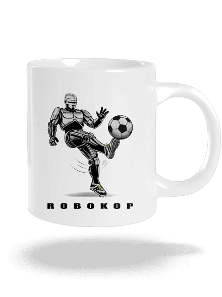 Robokop veľký hrnček White