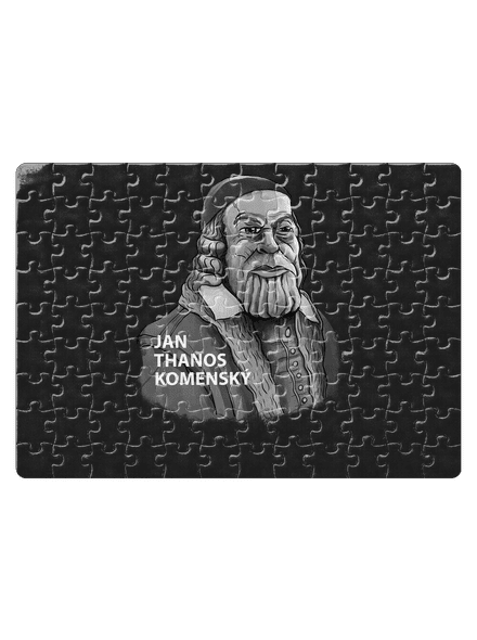 Jan Thanos Komenský puzzle White