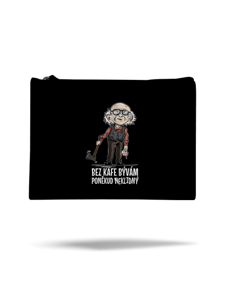 Neklidný bez kafe taštička Black