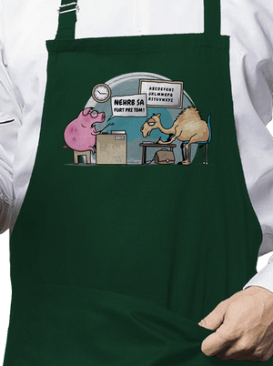 Nehrb sa zástera Bottle Green