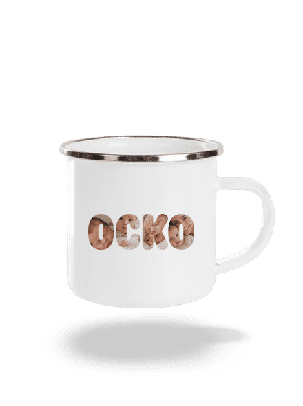 Nápis ocko z vlastných fotiek plecháčik White