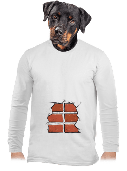 Tehly pánske dlhý rukáv White