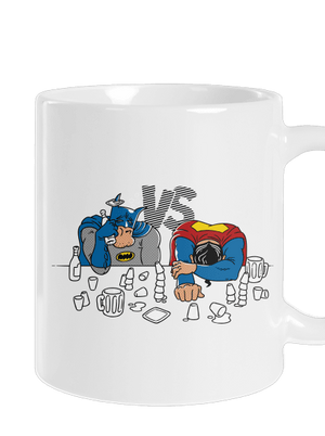 Súboj superhrdinov klasický hrnček White