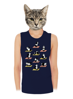 Pandia jóga dámske tielko voľné Navy