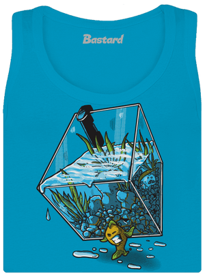 Migrujúca rybka dámske tielko klasické Blue Atol