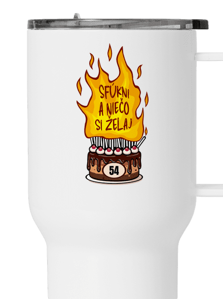 Sfúkni sviečky termohrnček White