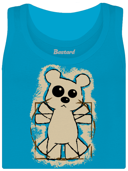 Da Vinci Teddy dámske tielko klasické Blue Atol